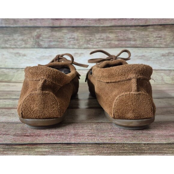 Minnetonka Women's Brown Slip On Southwest Moccasins Shoes Size 9 Embroidered - Picture 7 of 11